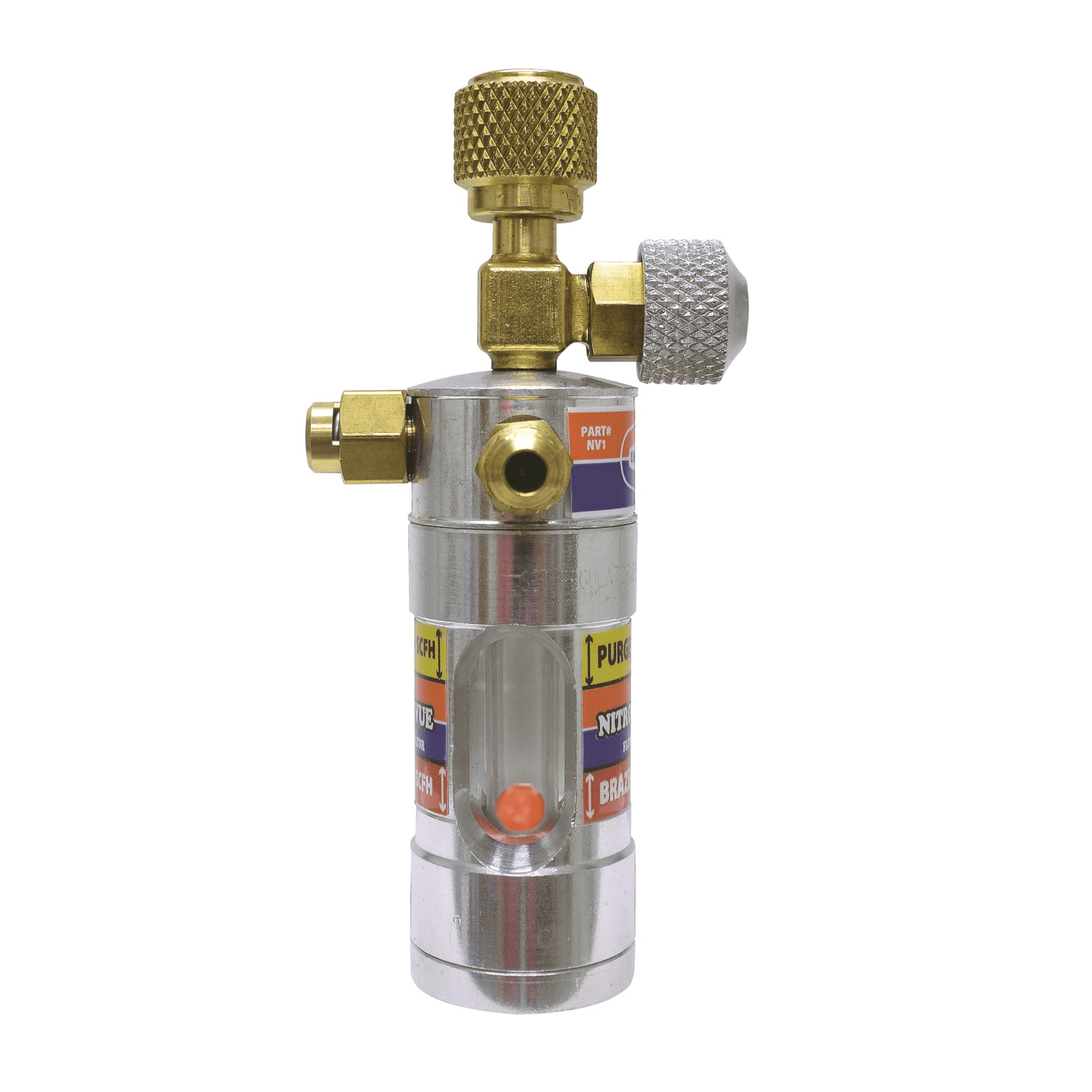 NITROVUE­™ NITROGEN FLOW INDICATOR - WITH 1/4" FLARE FITTINGS SINGLE-GAS FLOWMETER - A&R Supply - Air Conditioning & Refrigeration Wholesaler - UNIWELD