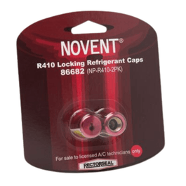 NOVENT RESISTANT PINK CAPS FOR R410 1/4" (2 PKG) 86682 - A&R Supply - Air Conditioning & Refrigeration Wholesaler - RECTORSEAL