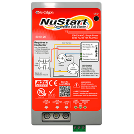 NUSTART COMPRESSOR SOFT STARTER, SINGLE PHASE, 208/230VAC, 08-16A FLA/RLA - A&R Supply - Air Conditioning & Refrigeration Wholesaler - NU-CALGON