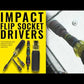 3-IN-1 IMPACT FLIP SOCKET, 1/4-INCH, 5/16-INCH, 5-INCH LENGTH