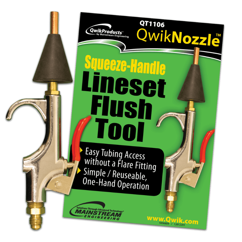 QWIKNOZZLE™ 1-HAND LINE SET FLUSH TOOL - A&R Supply - Air Conditioning & Refrigeration Wholesaler - MAINSTREAM ENGINEERING