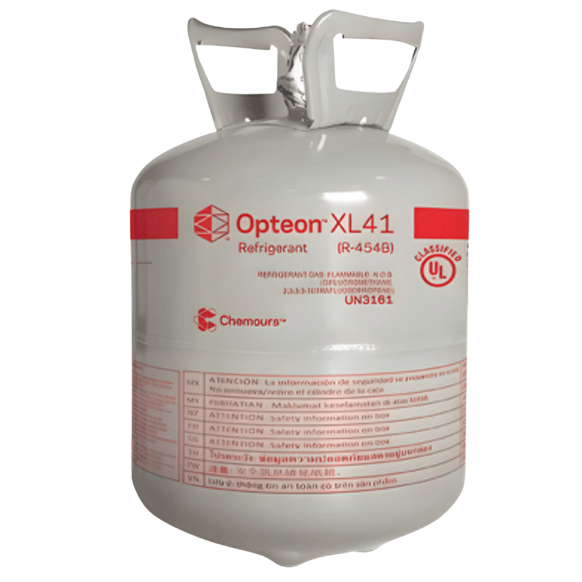 R454B REFRIGERANT GAS - 20LB CYLINDER - OPTEON™ XL41 - A2L Refrigerant - A&R Supply - Air Conditioning & Refrigeration Wholesaler - CHEMOURS