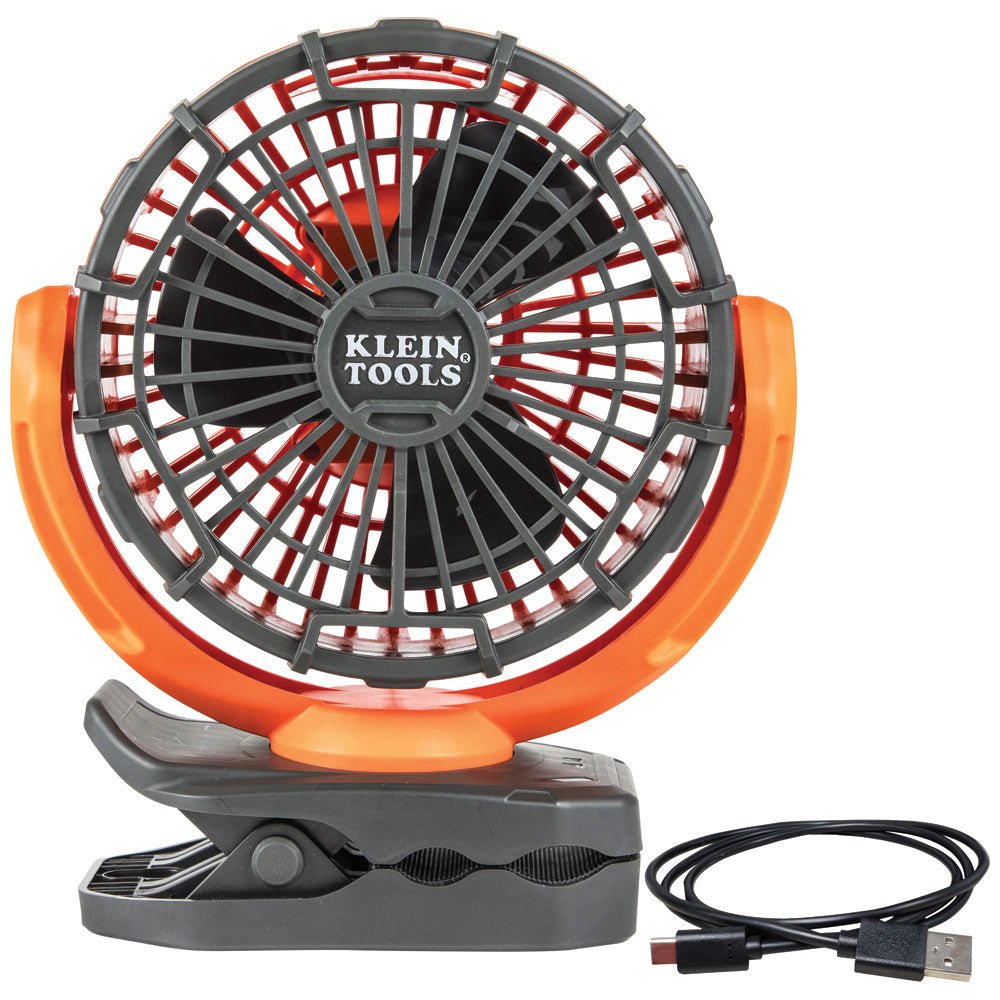 RECHARGEABLE PERSONAL JOBSITE FAN - A&R Supply - Air Conditioning & Refrigeration Wholesaler - KLEIN TOOLS