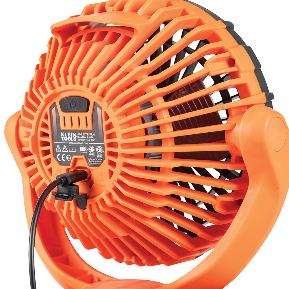 RECHARGEABLE PERSONAL JOBSITE FAN - A&R Supply - Air Conditioning & Refrigeration Wholesaler - KLEIN TOOLS