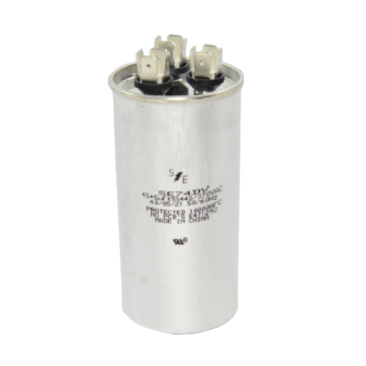 30+5  ΜF MFD 370V/440V DUAL ROUND CAPACITOR