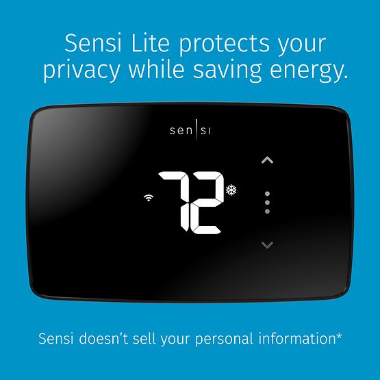 SENSI LITE SMART THERMOSTAT - ENERGYSTAR - SMARTHOME COMPATIBLE - A&R Supply - Air Conditioning & Refrigeration Wholesaler - EMERSON