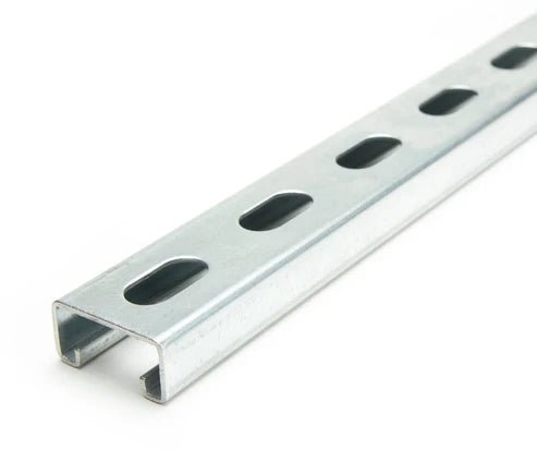 SHALLOW STRUT CHANNEL - 1-5/8" X 13/16" X 10' - PRE-GALVANIZED SHORT SLOTS - A&R Supply - Air Conditioning & Refrigeration Wholesaler - HERCULES