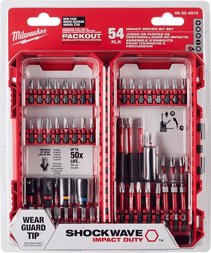 SHOCKWAVE IMPACT DUTY™ DRIVER BIT SET - 54PC - A&R Supply - Air Conditioning & Refrigeration Wholesaler - MILWAUKEE