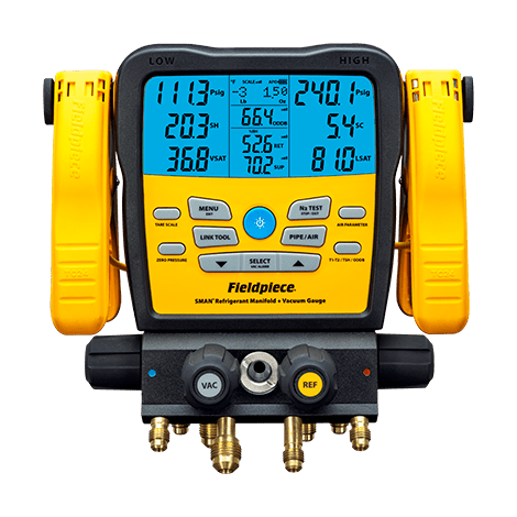 SMAN WIRELESS REFRIGERANT MANIFOLD (4-PORT) - A&R Supply - Air Conditioning & Refrigeration Wholesaler - FIELDPIECE