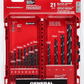 THUNDERBOLT® BLACK OXIDE DRILL BIT SET - 21PC - A&R Supply - Air Conditioning & Refrigeration Wholesaler - ALL TOOL AND FASTENERS