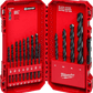 THUNDERBOLT® BLACK OXIDE DRILL BIT SET - 21PC - A&R Supply - Air Conditioning & Refrigeration Wholesaler - ALL TOOL AND FASTENERS
