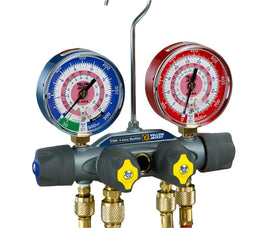 TITAN® 4-VALVE TEST AND CHARGING MANIFOLD °F - A&R Supply - Air Conditioning & Refrigeration Wholesaler - YELLOW JACKET