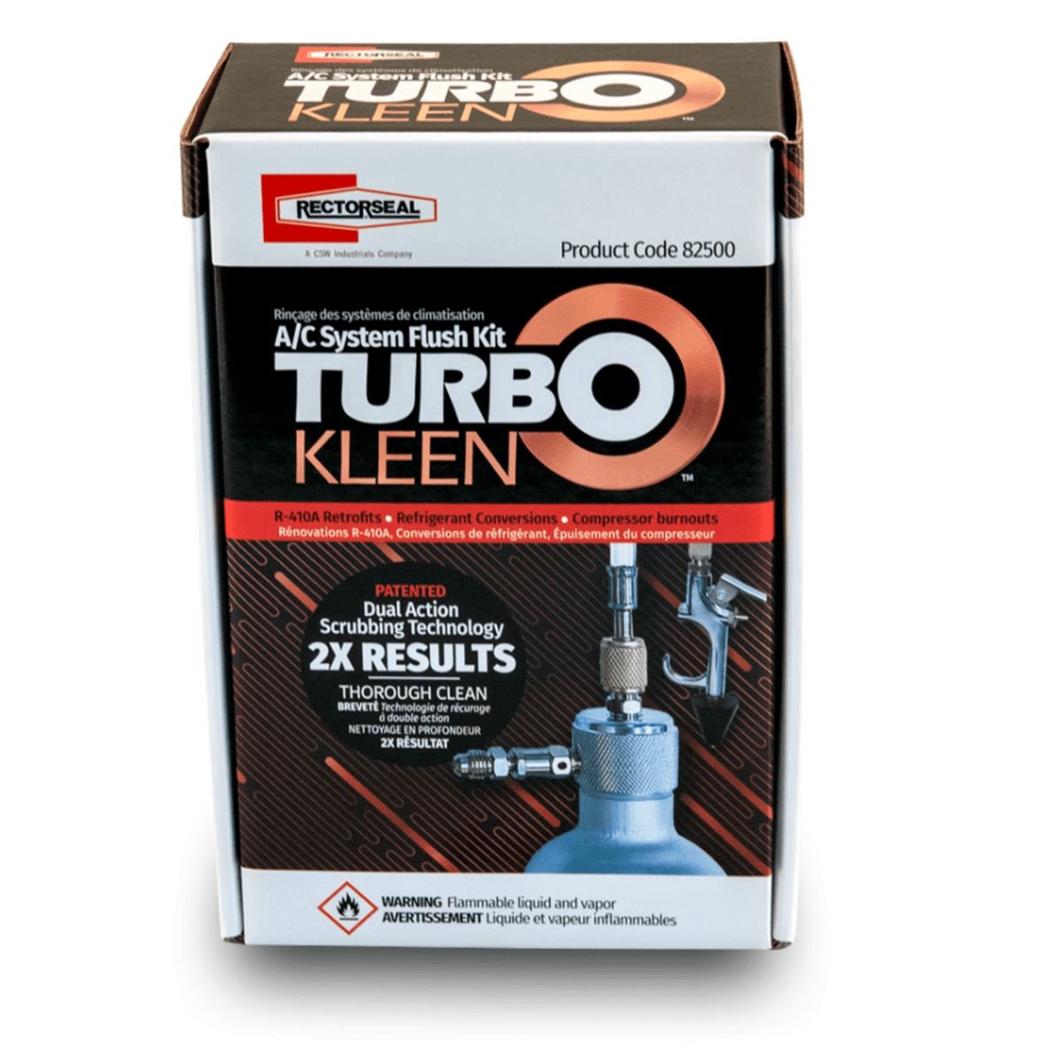 TURBO-KLEEN SOLUTION KIT - A/C SYSTEM FLUSH - A2L COMPATIBLE - A&R Supply - Air Conditioning & Refrigeration Wholesaler - RECTORSEAL