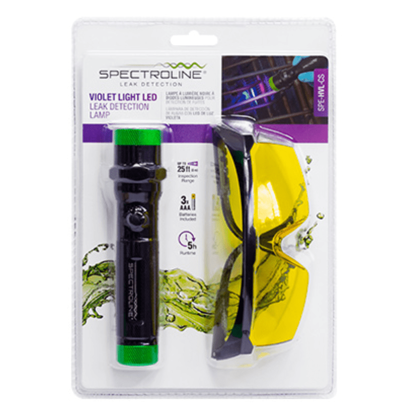 VIOLET LIGHT LED UV LED LEAK DETECTION LAMP - A&R Supply - Air Conditioning & Refrigeration Wholesaler - SPECTROLINE