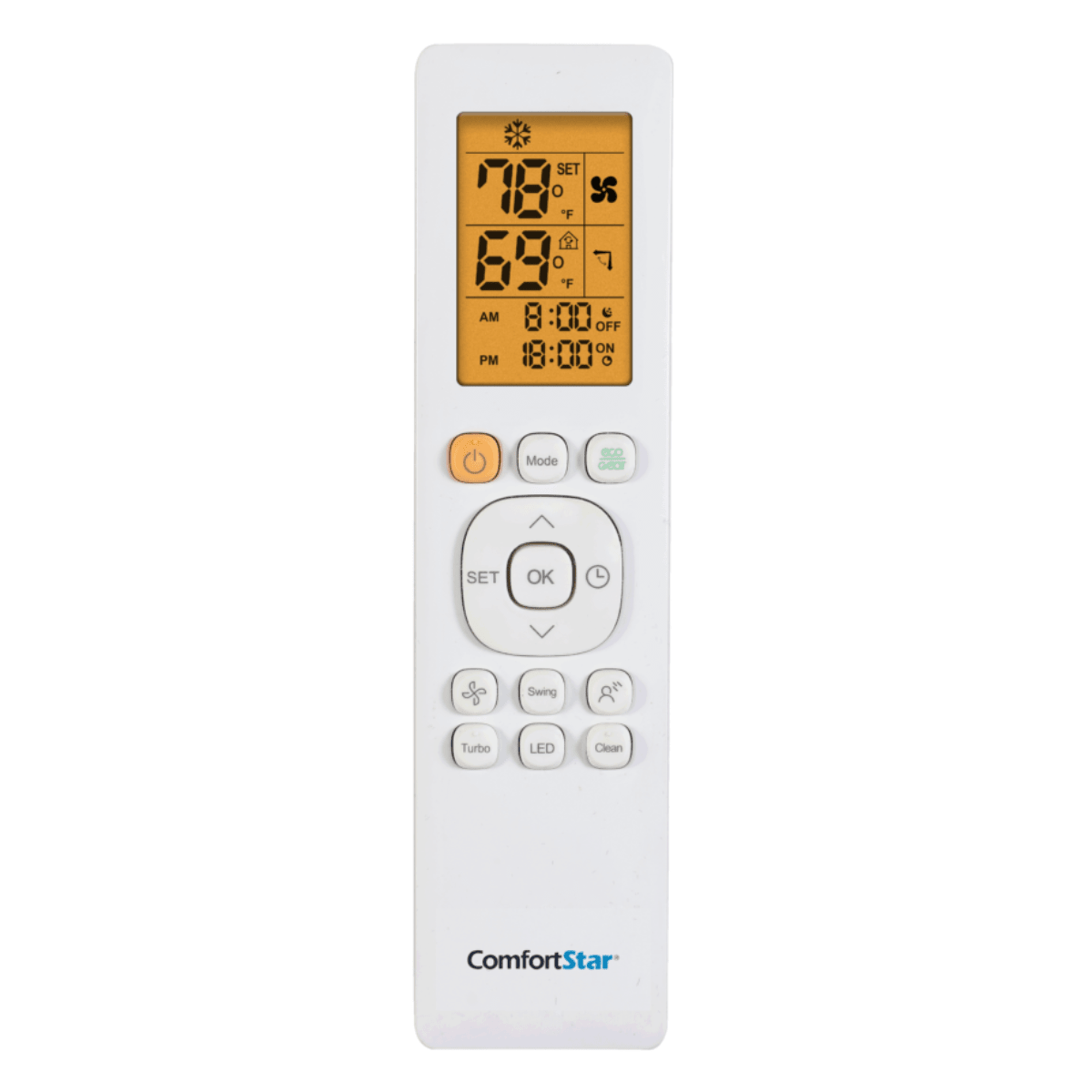 WIRELESS REMOTE CONTROL - STANDARD FOR SELECT MINI-SPLIT SYSTEMS - A&R Supply - Air Conditioning & Refrigeration Wholesaler - COMFORTSTAR