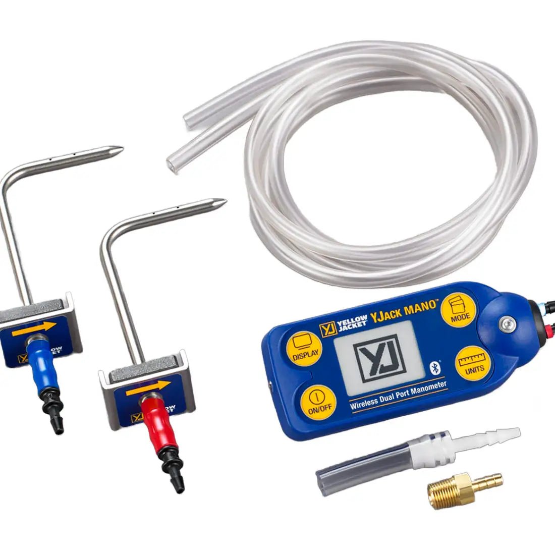 YJACK MANO DUAL PORT MANOMETER - A2L COMPATIBLE - A&R Supply - Air Conditioning & Refrigeration Wholesaler - YELLOW JACKET