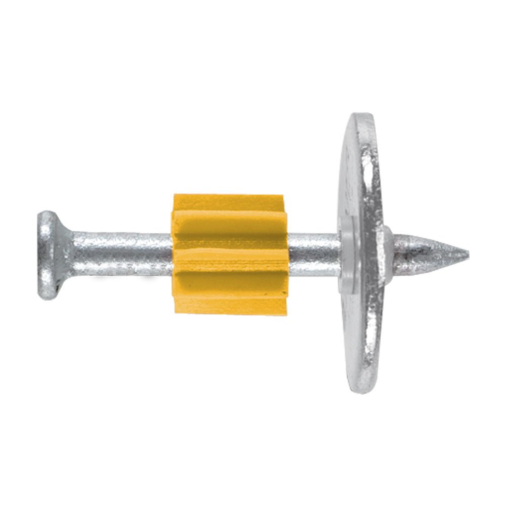 1″ DRIVE PIN WITH 7/8″ WASHER 100/ BOX - A&R Supply - Air Conditioning & Refrigeration Wholesaler - ALL TOOL AND FASTENERS