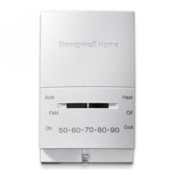 1 HEAT/1 COOL THERMOSTAT - 45-95°F - VERTICAL T-STAT - A&R Supply - Air Conditioning & Refrigeration Wholesaler - HONEYWELL