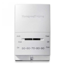 1 HEAT/1 COOL THERMOSTAT - 45-95°F - VERTICAL T-STAT - A&R Supply - Air Conditioning & Refrigeration Wholesaler - HONEYWELL