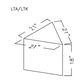 LARGE TRIANGLE ASSEMBLED FIBERGLASS REDUCER - 21" x 21" x 21"