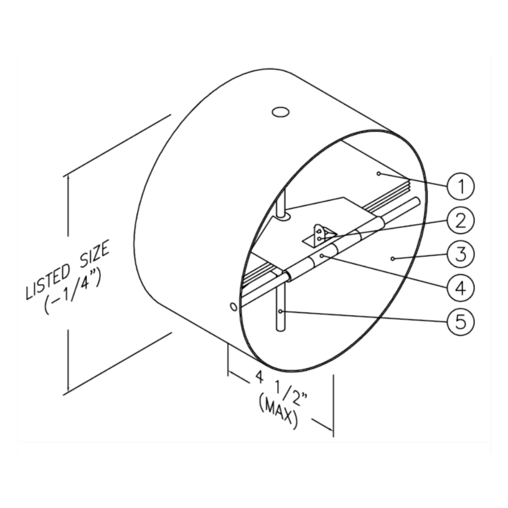 6" ROUND FIRE DAMPER