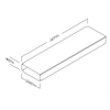WALL STACK PIPE - 3.25" x 12" x 3'