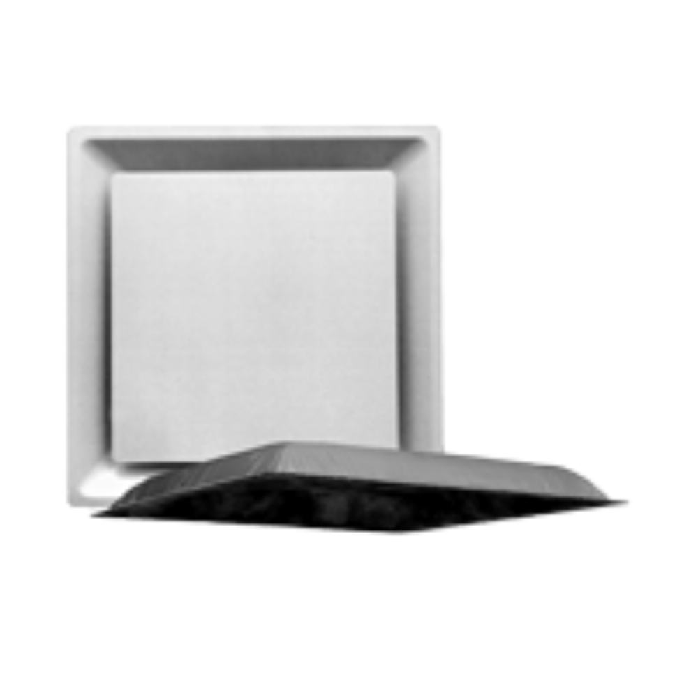 PLAQUE PANEL CEILING DIFFUSER - 24" x 24" - W/R-6 MOLDED BACK FOR SPIN-IN COLLARS - T-BAR