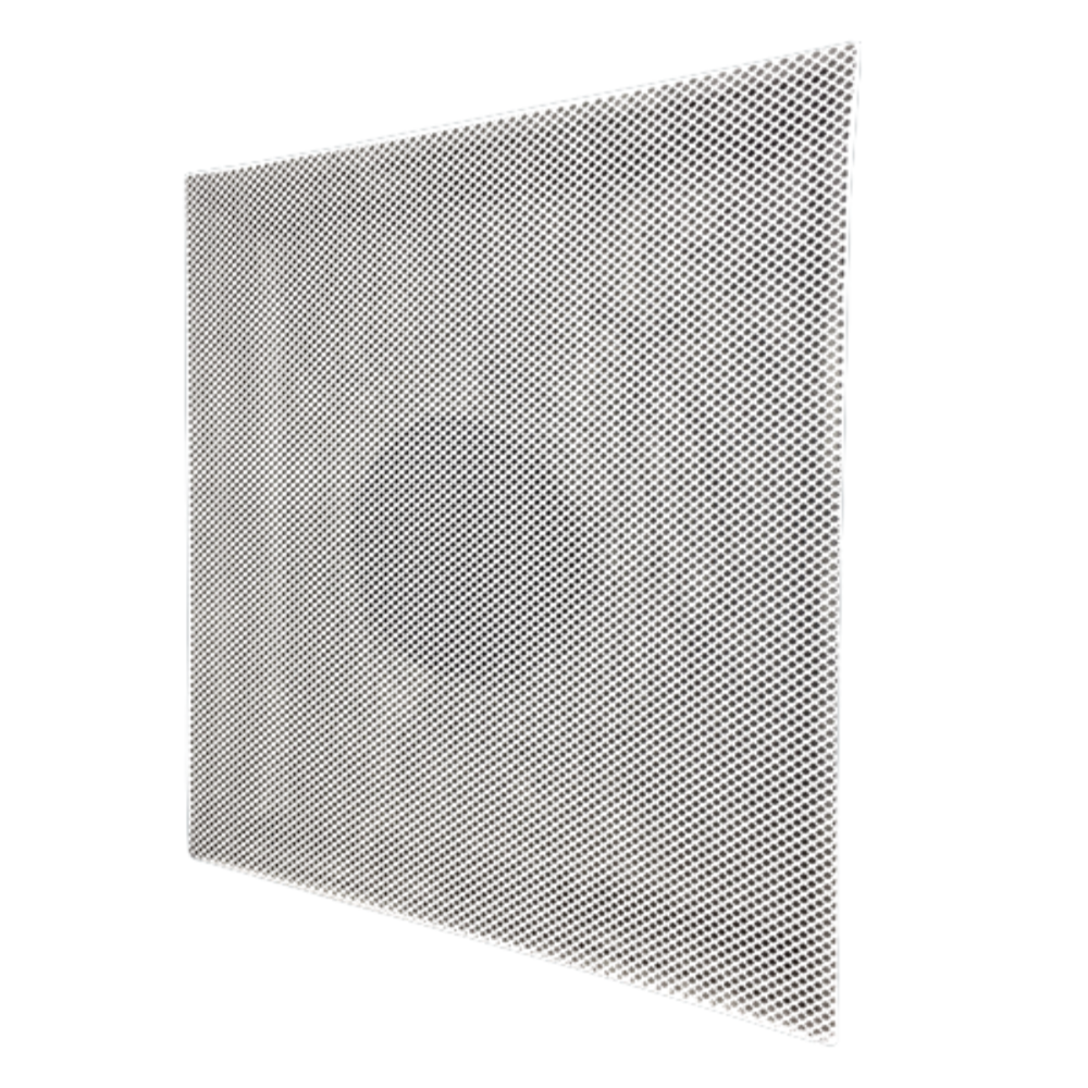 PERFORATED EXPANDED METAL SUPPLY W/ROUND DISK - R6 MOLDED BACK - T-BAR