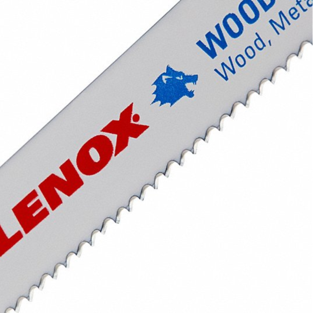 RECIPROCATING SAW BLADE: 10 TEETH PER INCH, 6" BLADE LG, 3/4" HT, 0.035" CUT WD - 5 PK