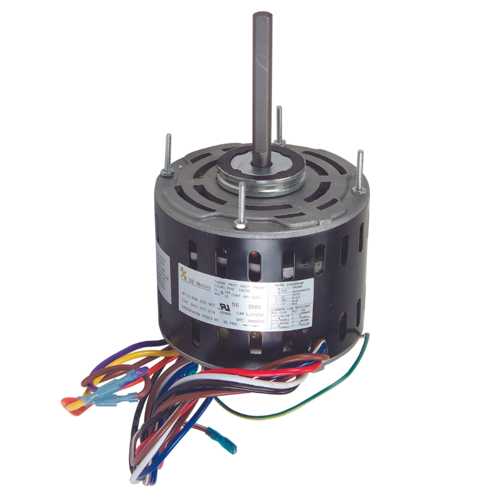 PSC FURNACE BLOWER MOTOR - 1/3HP 1075RPM  115V