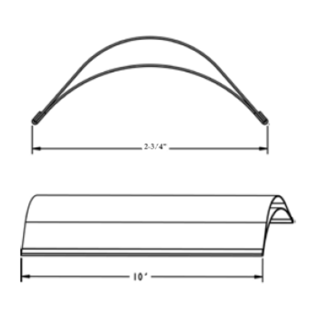 DOUBLE WALL TURNING ULTRA VANE - 2" x 10'