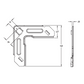 STACKABLE "F" CORNER FOR AUTOMATIC INSERTION