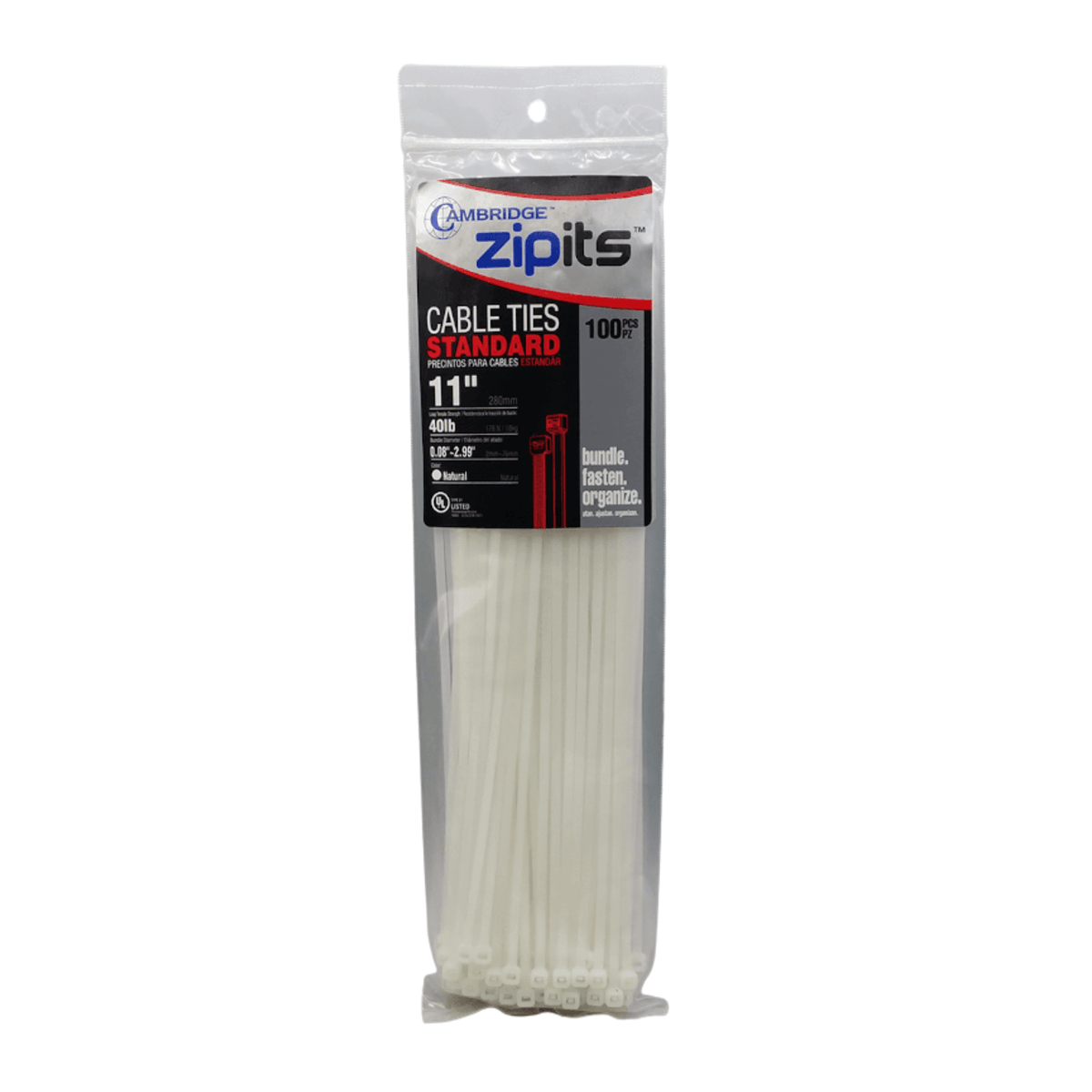 11" NATURAL ELECTRICAL TIE - 100 PCS - A&R Supply - Air Conditioning & Refrigeration Wholesaler - CAMBRIDGE RESOURCES