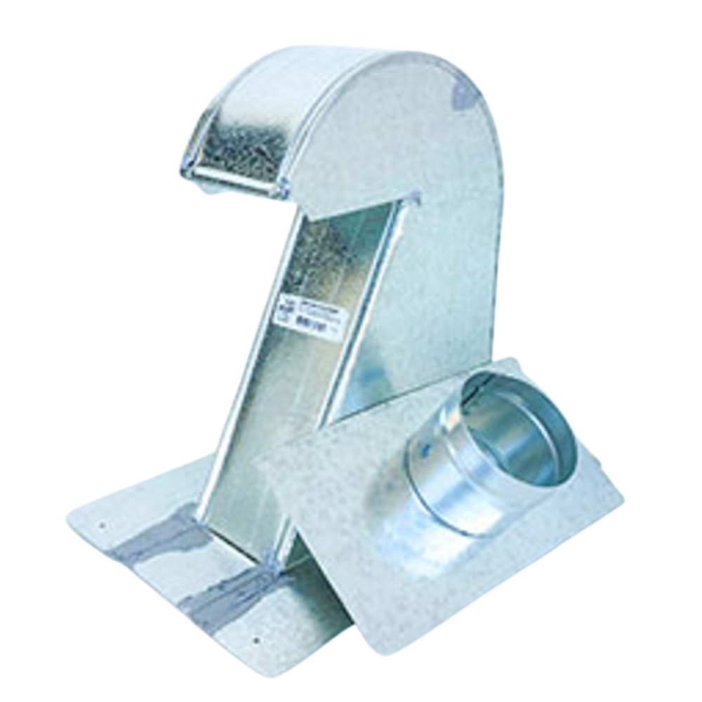 GALVANIZED ROOF VENT 4" XTRA-TALL WITH COLLAR AND DAMPER