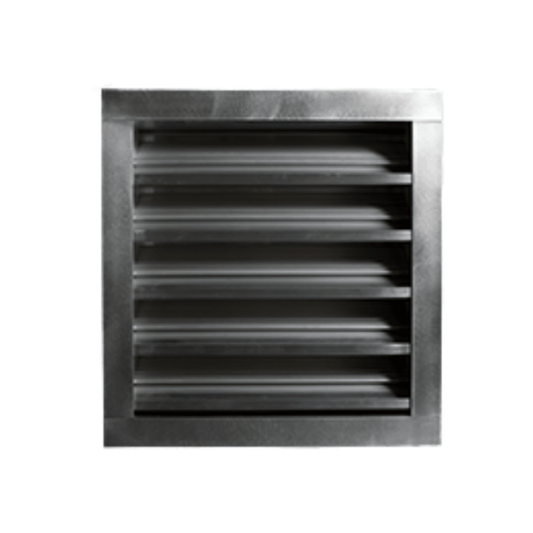 12" X 6" FLANGED FRAME STATIONARY LOUVER - A&R Supply - Air Conditioning & Refrigeration Wholesaler - GRILLE TECH