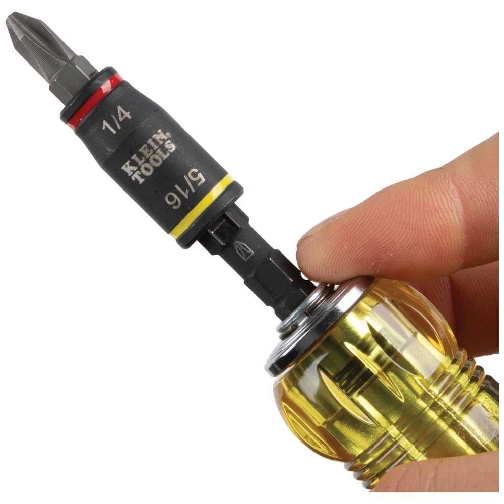 14-IN-1 HVAC ADJUSTABLE-LENGTH IMPACT SCREWDRIVER WITH FLIP SOCKET - A&R Supply - Air Conditioning & Refrigeration Wholesaler - KLEIN TOOLS