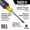 1/4-INCH KEYSTONE CUSHION-GRIP™ SCREWDRIVER - A&R Supply - Air Conditioning & Refrigeration Wholesaler - KLEIN TOOLS