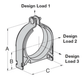 1/4" OD ELECTRO-GALVANIZED STRUT CUSHION VIBRA CLAMP - A&R Supply - Air Conditioning & Refrigeration Wholesaler - COOPER B-LINE