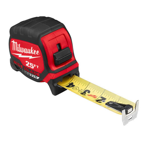 25' WIDE BLADE MAGNETIC TAPE MEASURE - A&R Supply - Air Conditioning & Refrigeration Wholesaler - MILWAUKEE