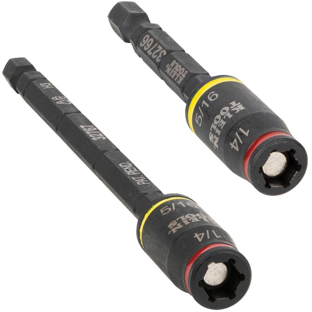 3-IN-1 IMPACT FLIP SOCKET SET, 1/4-INCH, 5/16-INCH, 2-PIECE - A&R Supply - Air Conditioning & Refrigeration Wholesaler - KLEIN TOOLS