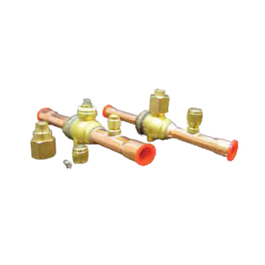 3/8" ODS BALL VALVE -40°F TO 250°F WITH 1/4" ACCESS PORT - A&R Supply - Air Conditioning & Refrigeration Wholesaler - SMART ELECTRIC
