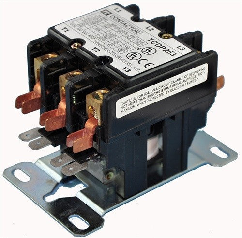 25 AMP 3 POLE 24 VOLT CONTACTOR  - LOCKED ROTOR 240/200/160