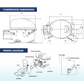 REFRIGERATION COMPRESSOR - R134A - 1/5 HP