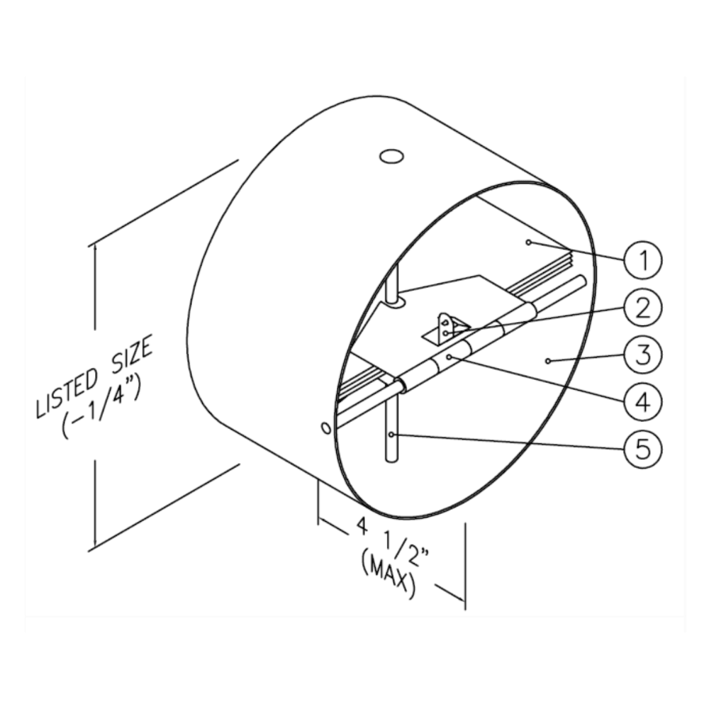 6" ROUND FIRE DAMPER - A&R Supply - Air Conditioning & Refrigeration Wholesaler - MIAMI TECH