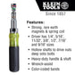 7-IN-1 IMPACT FLIP SOCKET WITH HANDLE - A&R Supply - Air Conditioning & Refrigeration Wholesaler - KLEIN TOOLS
