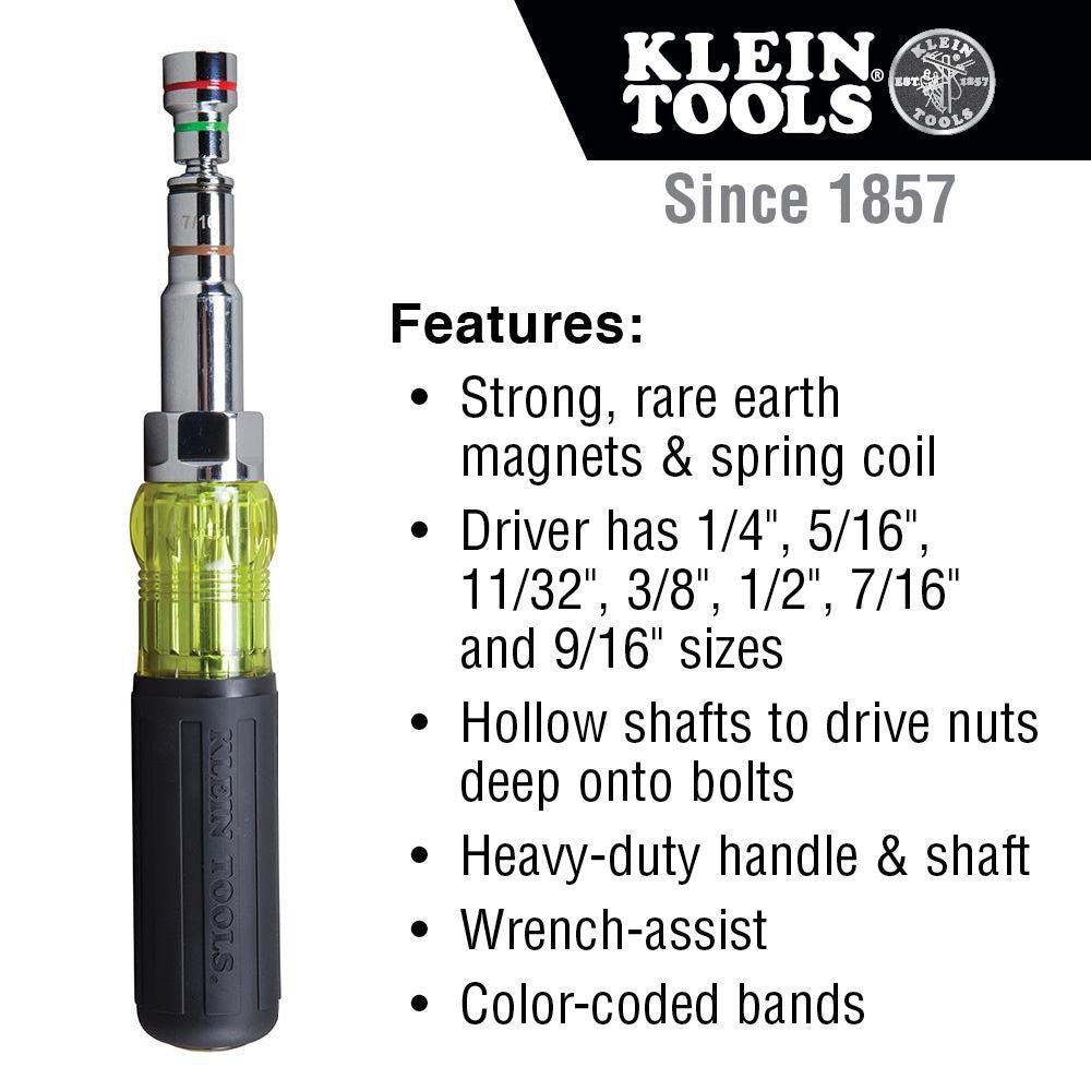 7-IN-1 IMPACT FLIP SOCKET WITH HANDLE - A&R Supply - Air Conditioning & Refrigeration Wholesaler - KLEIN TOOLS