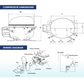 REFRIGERATION COMPRESSOR - R134A - 1/4 HP