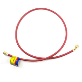 72" CHARGING HOSE - STANDARD WITH 1/4" FLARE FITTING - RED - A&R Supply - Air Conditioning & Refrigeration Wholesaler - YELLOW JACKET