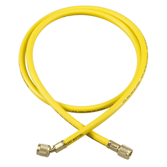 72" CHARGING HOSE - STANDARD WITH 1/4" FLARE FITTING - YELLOW - A&R Supply - Air Conditioning & Refrigeration Wholesaler - YELLOW JACKET