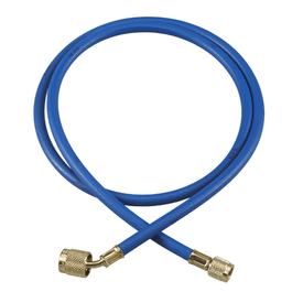 72" PLUS II™ 1/4" HOSE WITH SEALRIGHT™ LOW LOSS ANTI-BLOW BACK FITTING - BLUE - A&R Supply - Air Conditioning & Refrigeration Wholesaler - YELLOW JACKET